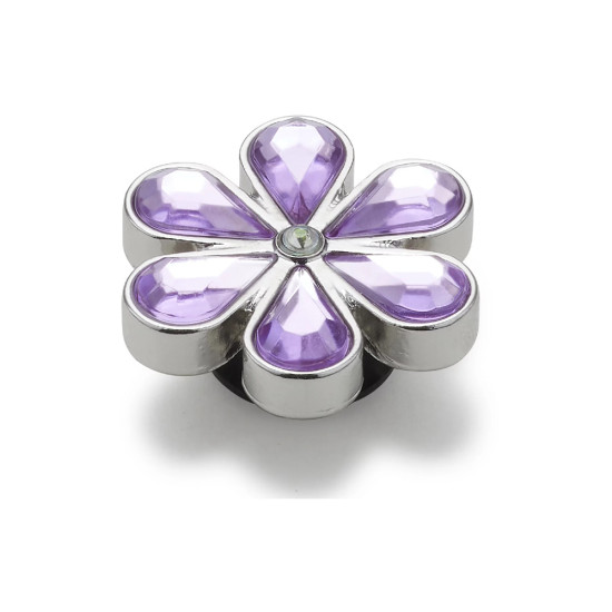 Crocs Jibbitz™ charms Purple Blinged Out Daisy